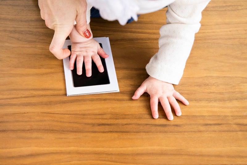 Tiny Ideas You are My Sunshine Baby Prints Collage Keepsake Frame with Included Ink Pad, Newborn Handprint and Footprint Maker, Baby Pictures, Nursery Decor - Image 4