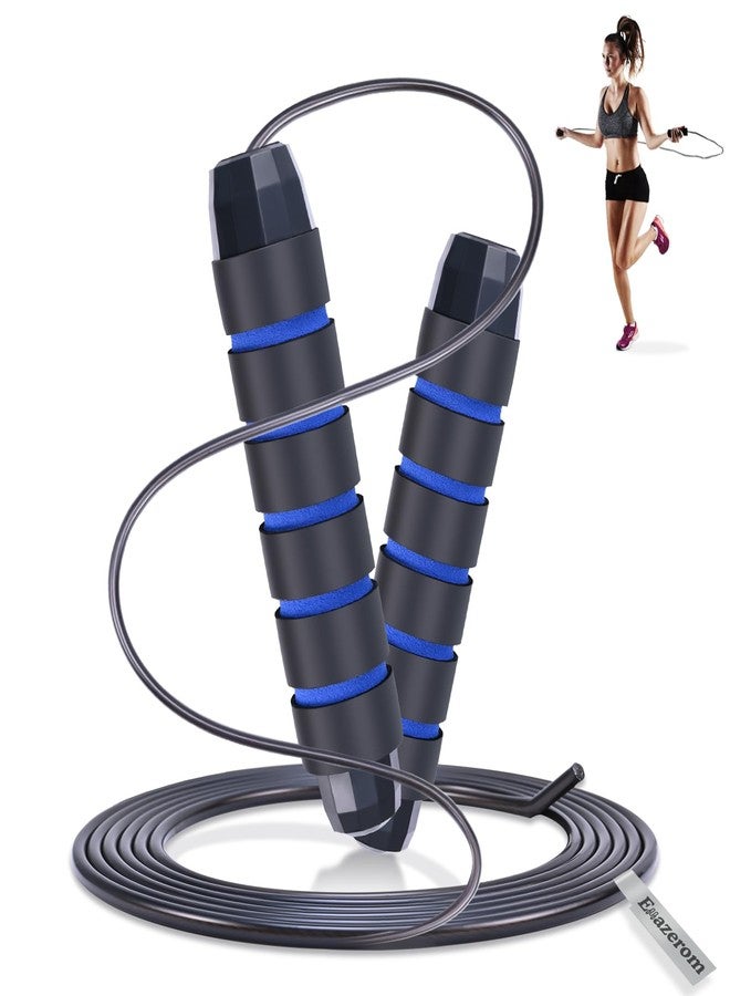 Emazerom Jump Rope for Women Men Kids, Adjustable Skipping Rope with Ball Bearings, Professional Jumping Rope with Foam Handles, Tangle-Free Rapid Speed Jump Ropes for Fitness Workout Boxing Exercise - Image 1
