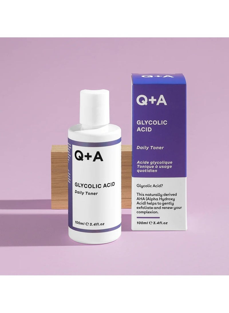 Q+A Glycolic Acid Toner To Exfoliate And Renew Skin Cells - 100 Ml - Image 2