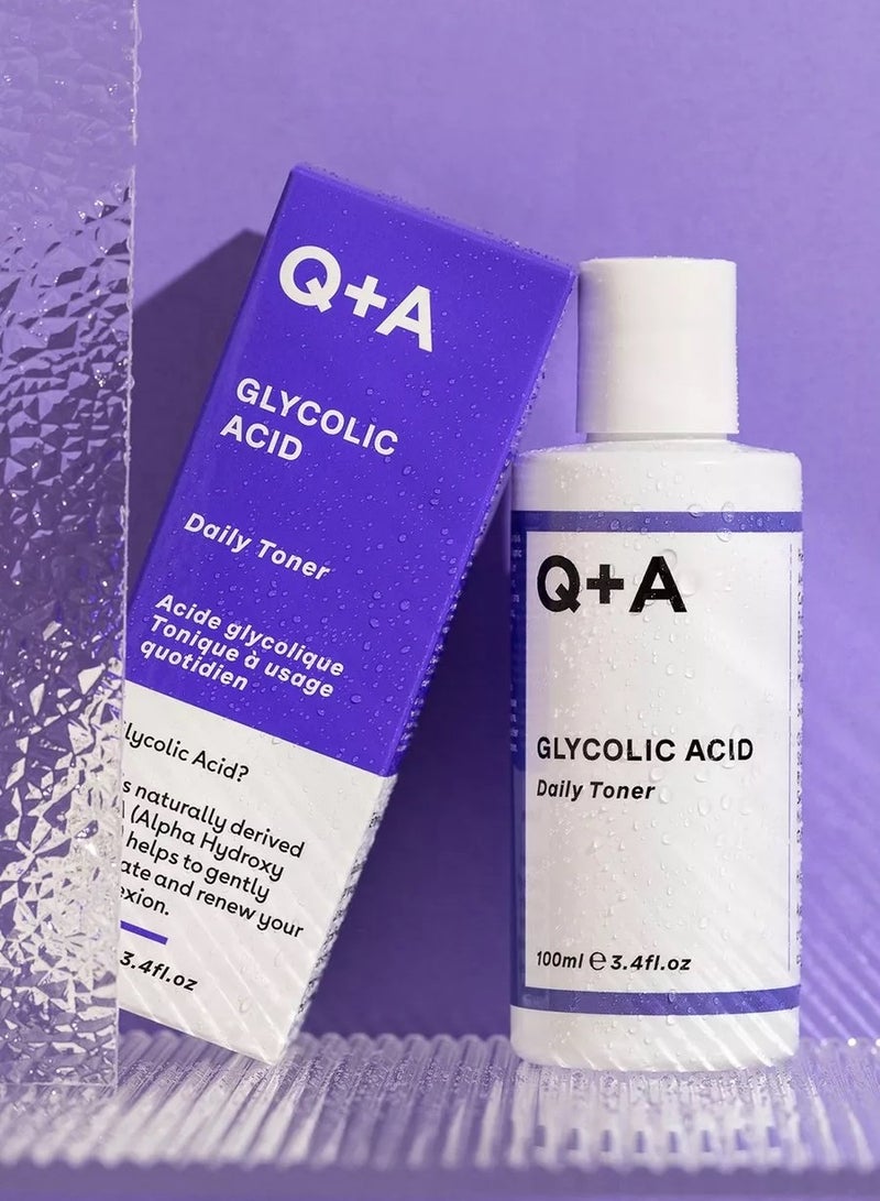 Q+A Glycolic Acid Toner To Exfoliate And Renew Skin Cells - 100 Ml - Image 3