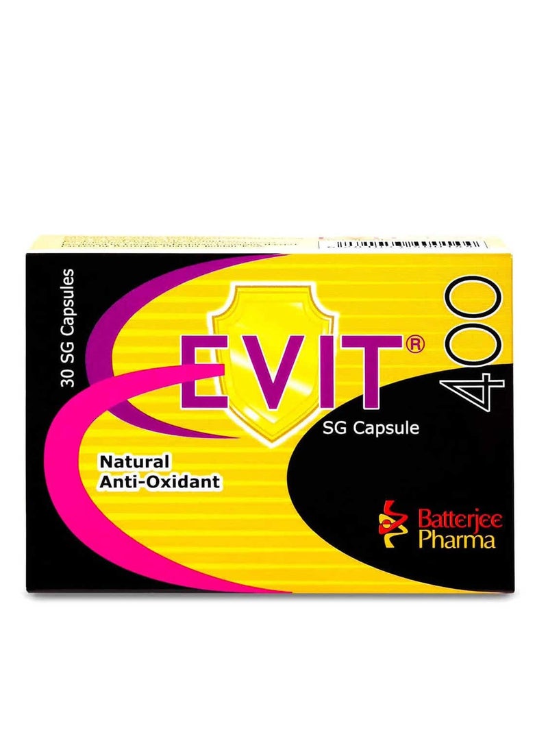 Batterjee Pharma EVit 400 mg 30 Capsules - Image 1