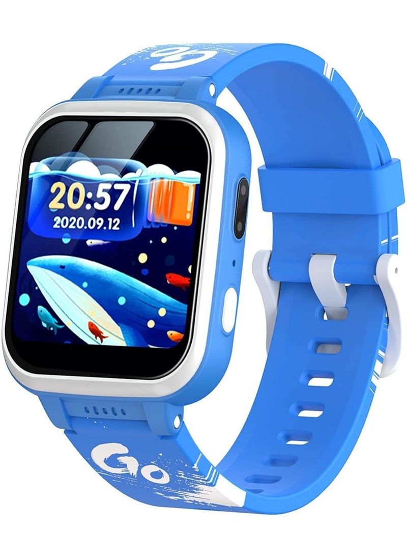 Generic - Kids Smart Watch,Multifunction Rechargeable Touch Screen Toddler Watch,Gaming and Music Player Educational Toys, Birthday Gifts for Girls Boys Ages 6-12(Blue) - Image 1