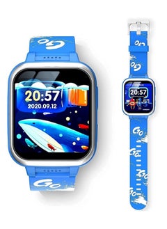 Generic Kids Smart Watch,Multifunction Rechargeable Touch Screen Toddler Watch,Gaming and Music Player Educational Toys, Birthday Gifts for Girls Boys Ages 6-12(Blue)  - Image 4