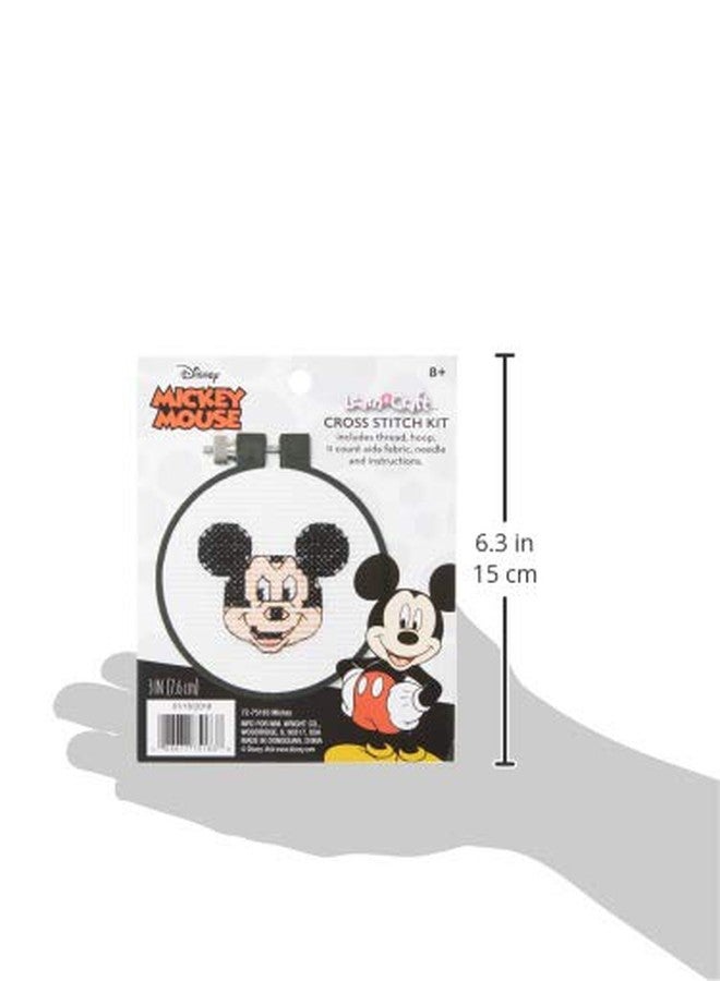 Dimensions Disney Mickey Mouse Counted Cross Stitch Kit for Beginners, 11 Count White Aida, 3''D - Image 5