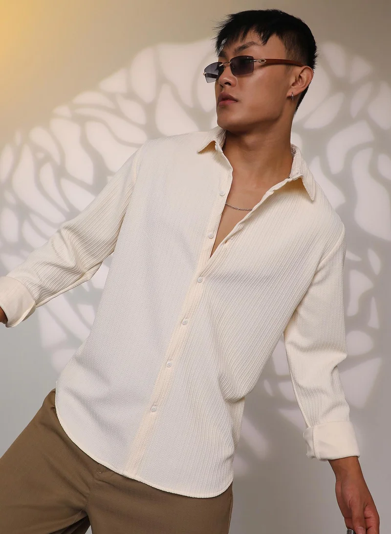 كامبوس سوترا قميص مخطط مجعد