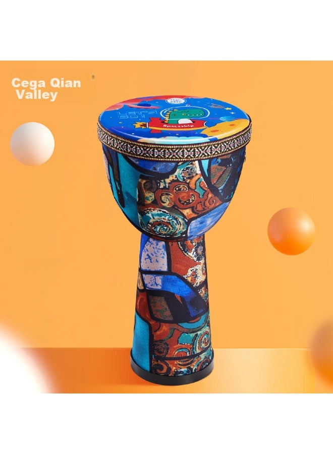 Cega African Drum, Children's Large 8 Lightweight Hand Drum, Kindergarten Student Beginner Percussion Instrument, Children's Holiday Gift - Image 1