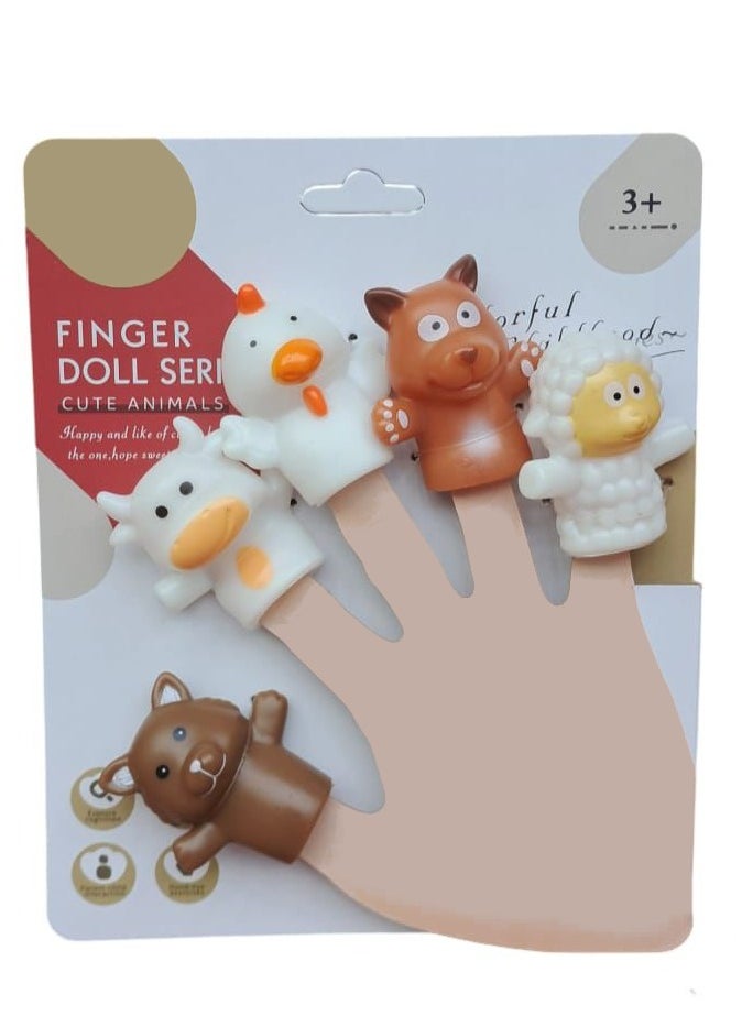 Rally - 5pcs Mini Finger Puppets Stuffed Finger Puppets Set for Kids - Image 1