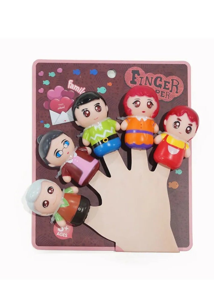 Rally - 5pcs Mini Finger Puppets Stuffed Finger Puppets Set for Kids - Image 1