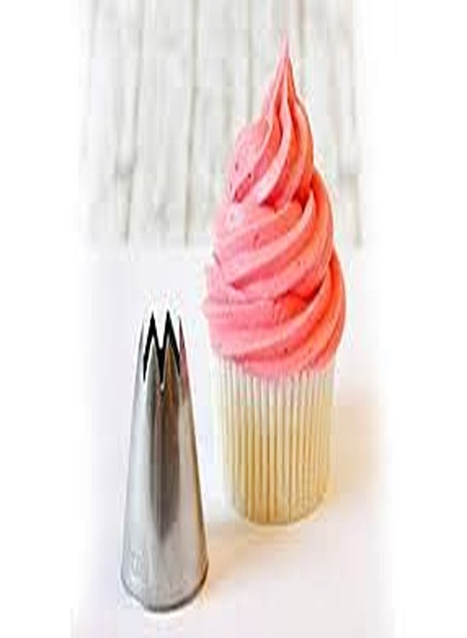 3A Featuretail Rose Flower Cake Decorating Nozzle 2D & 1M Large Size, Muffin Cupcake Decoration Stainless Steel Nozzle - Image 2