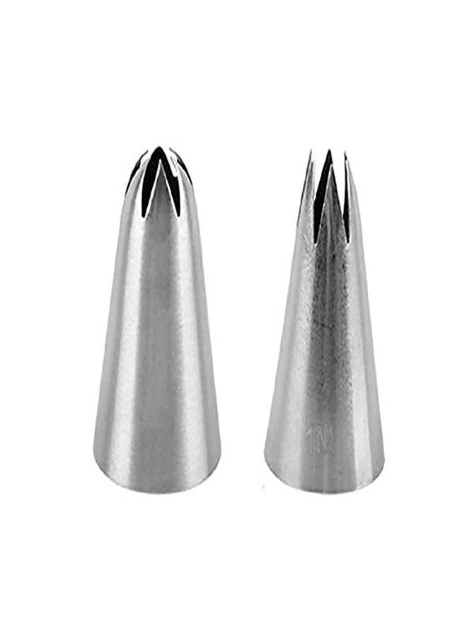 3A Featuretail Rose Flower Cake Decorating Nozzle 2D & 1M Large Size, Muffin Cupcake Decoration Stainless Steel Nozzle - Image 1