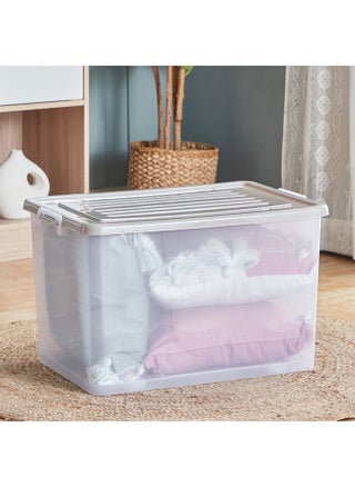 Juana Multipurpose Transparent Storage Box With Wheels And Lockable Lid 94 L - pzsku/Z443A54C393E1274A4A48Z/45/_/1697461357/af5df796-058d-4e9f-aab6-2a4578b4f0e6