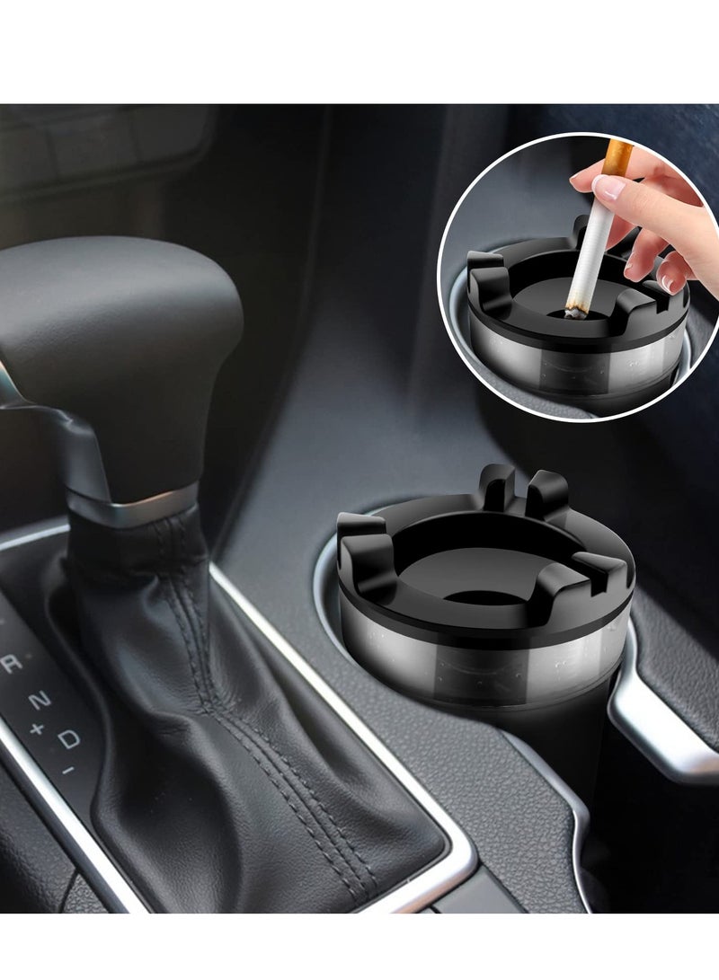 Excefore Ashtray with Water Tank, Standing Ashtray with Trash Can, Smokeless Ashtray and Waste Disposal for Cigarettes for Patio Home Office, Silver  - Image 4