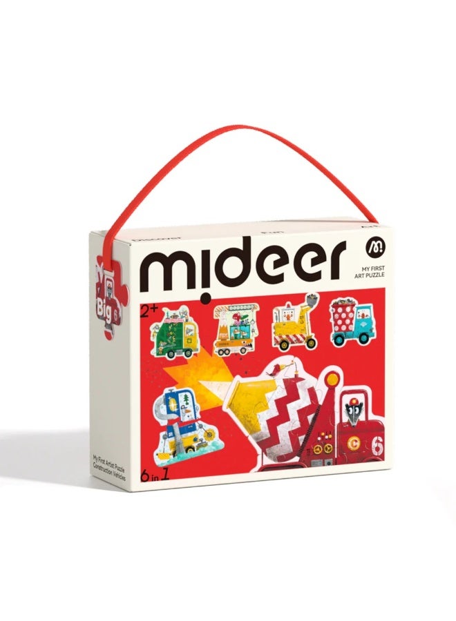 MiDeer لعبة بازل مي دير أول فنان - مركبات البناء للأطفال من عمر 2 سنة فما فوق - Image 3