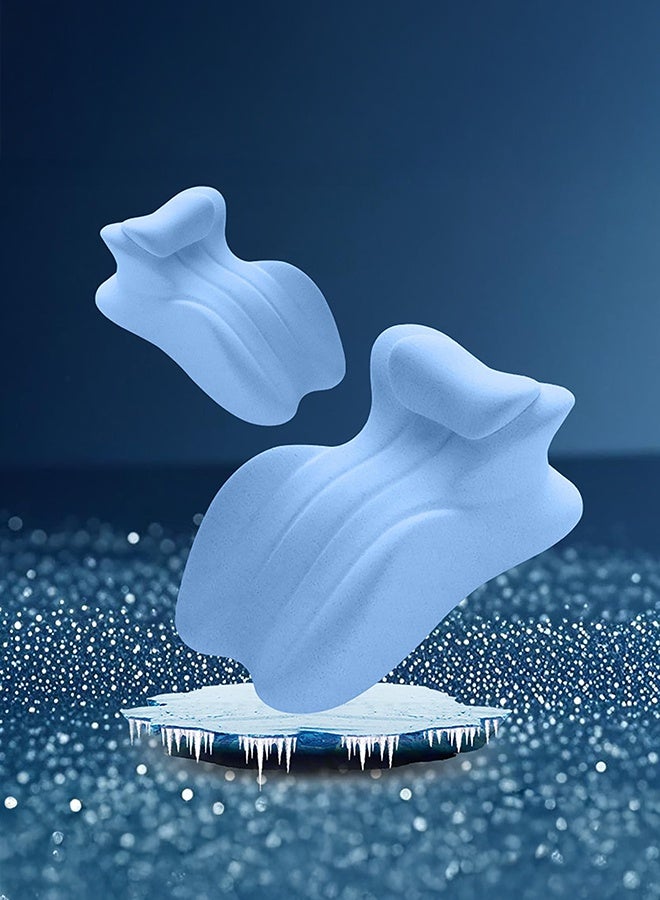 WALALLA Orthopedic Memory Foam Leg Elevation Pillow - Scientifically Curved for Circulation & Pain Relief | Multi-Use Wedge Cushion (Post-Surgery/Reading/Pregnancy) 58x38x23cm （Pink） - Image 5