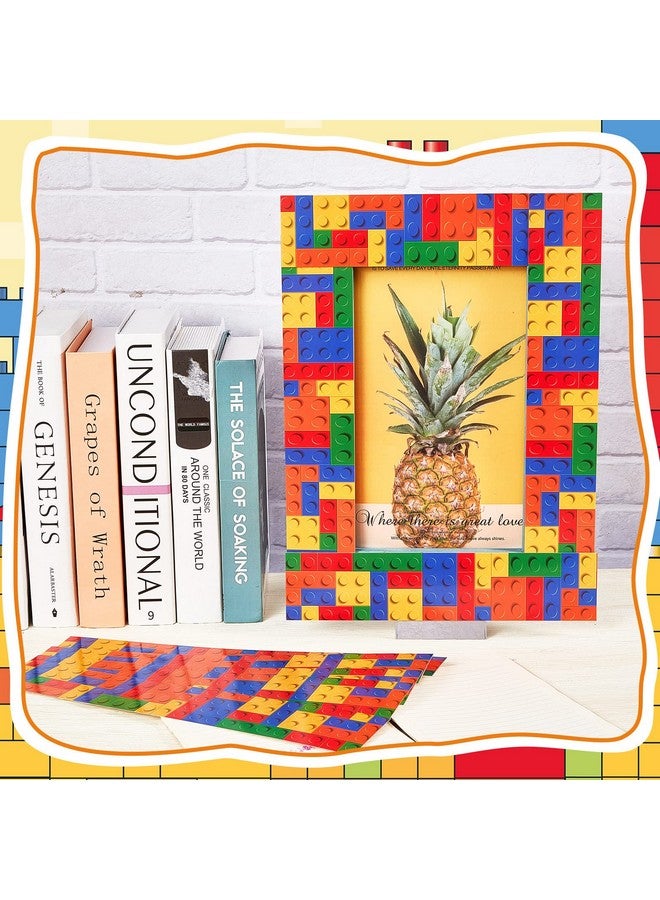 Sherr Building Block Bulletin Board Borders Classroom Borders For Bulletin Board Colorful Bulletin Board Trim For School Nursery Room Chalkboard Whiteboard Decoration (50 Pcs) - Image 4