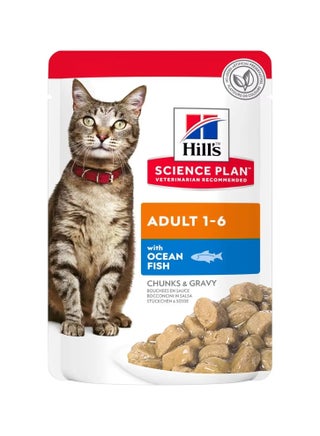 Science Plan Adult Wet Cat Food Ocean Fish Pouches