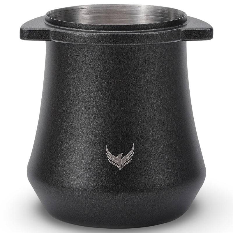 KNODOS 54mm Coffee Bean Dosing Cup Stainless Steel Espresso Dose Cup With Grinder Activating Tab Fits Breville Espresso Machine Accessories Black