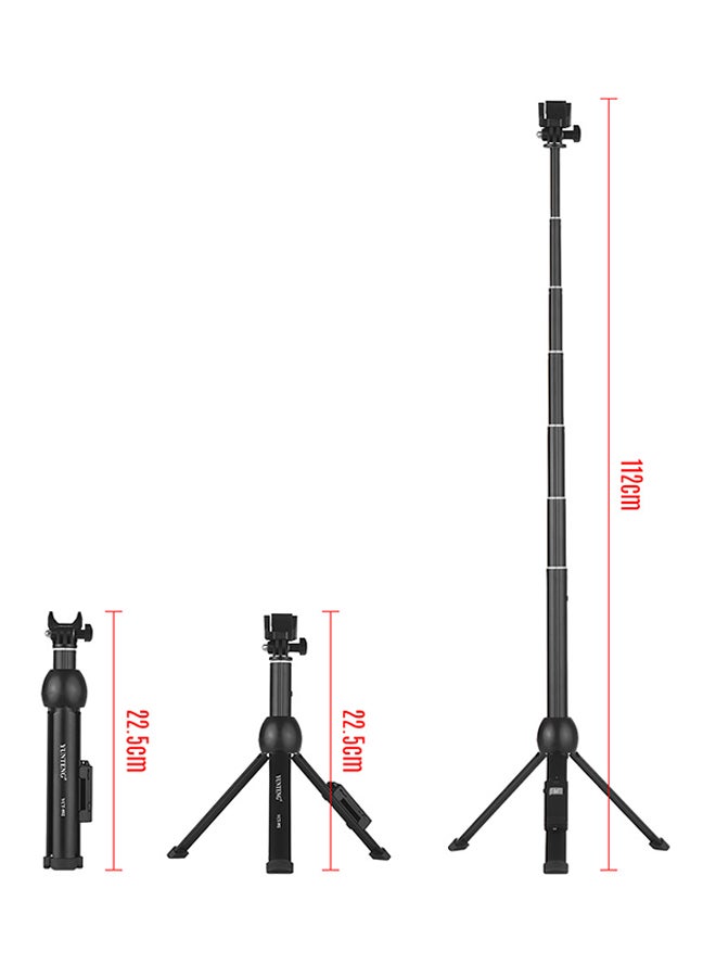 يونجتنج عصا سيلفي لاسلكية بخاصية التحكم عن بعد مكونة من 7 أجزاء طراز VCT-992 أسود - Image 3