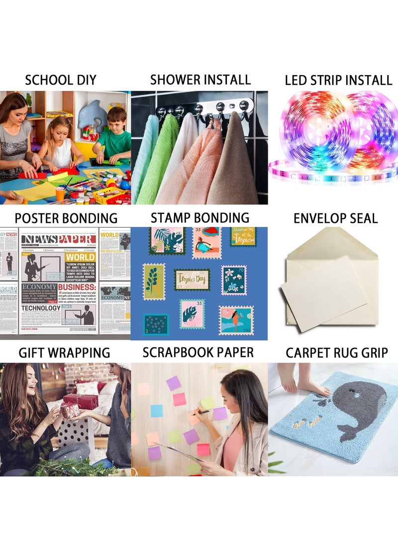 SYOSI - SYOSI Double Side Tape, 0.39in x 180ft Heavy Duty Double Sided Mounting Tape, 300LSE Transparent Double Side Sticky Tape for Picture Hanging Strips, Poster, LED Strips, Art Craft, Scrapbooking - Image 1