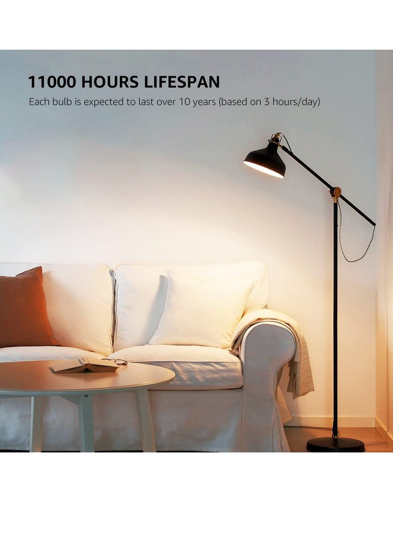 SYOSI LED Light Bulbs 60 Watt Equivalent, 9W Daylight White 3000K Non-Dimmable, E27 Standard Medium Base, 25000 Hour Lifetime, 806 Lumen, Pack of 3, Warm White - Image 3