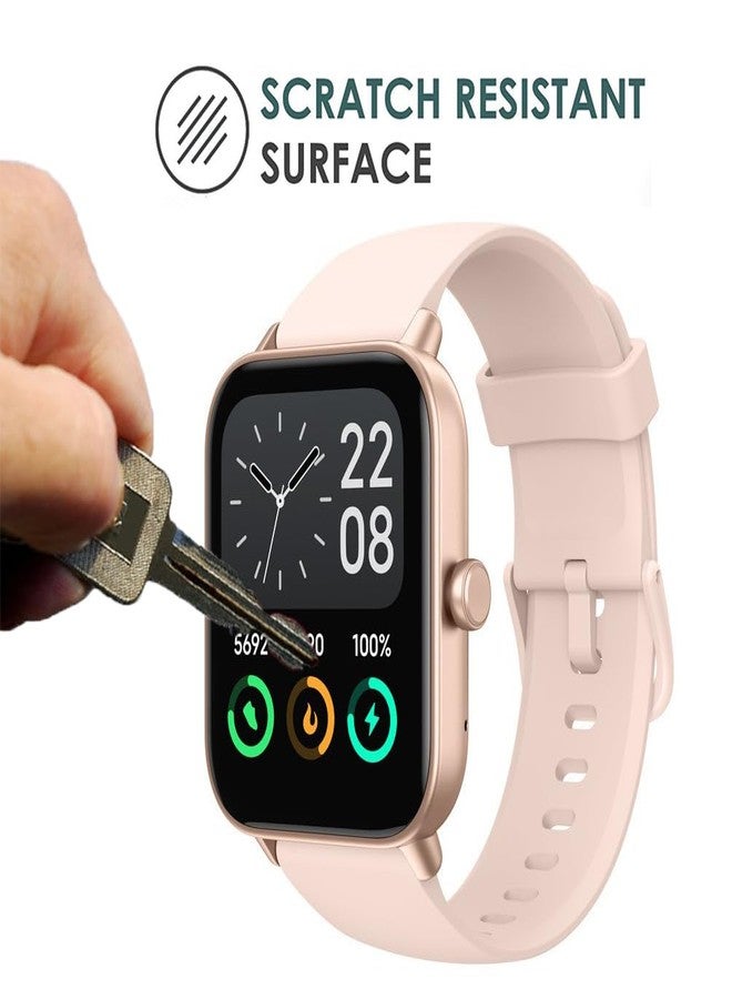 Youniker 6 Pack Compatible with Tensky IDW19 1.8” Smart Watch Screen Protector Film for Hoowel IDW19 1.8 Inch Smartwatch Screen Protectors Foils Screen Cover Crystal Clear HD Anti-Scratch - Image 3