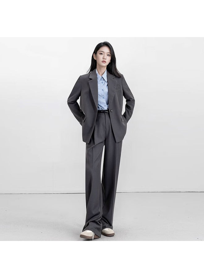 Teluoman Blue Striped Women's Long-sleeve Shirt, Professional Style, New For Fall , Versatile Top For Commuting, Ol Casual Outerwear Blouse - Image 4