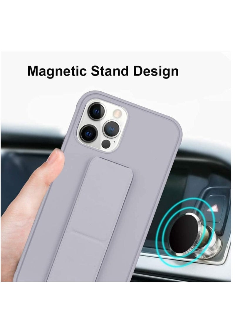 Case Cover Compatible with iPhone 14 Pro max Magnetic Car Mount Kickstand and holder, Premium Silicone Vertical and horizontal Hand Strap, and Grip with multi-stand - Image 3