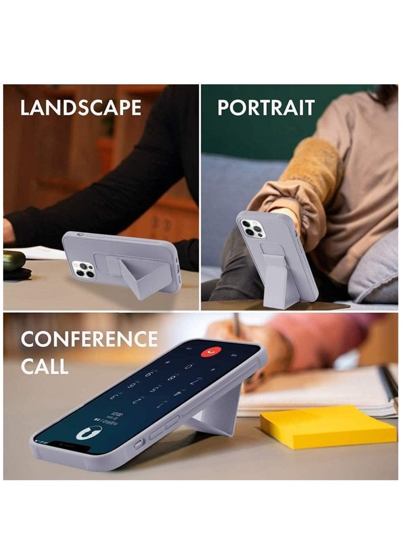 Case Cover Compatible with iPhone 14 Pro max Magnetic Car Mount Kickstand and holder, Premium Silicone Vertical and horizontal Hand Strap, and Grip with multi-stand - Image 4