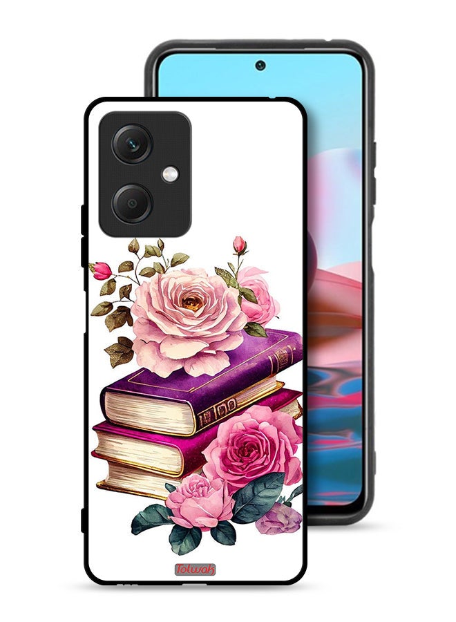 Tolwak Xiaomi Redmi Note 12 Protective Case Cover Roses And Books - Image 1