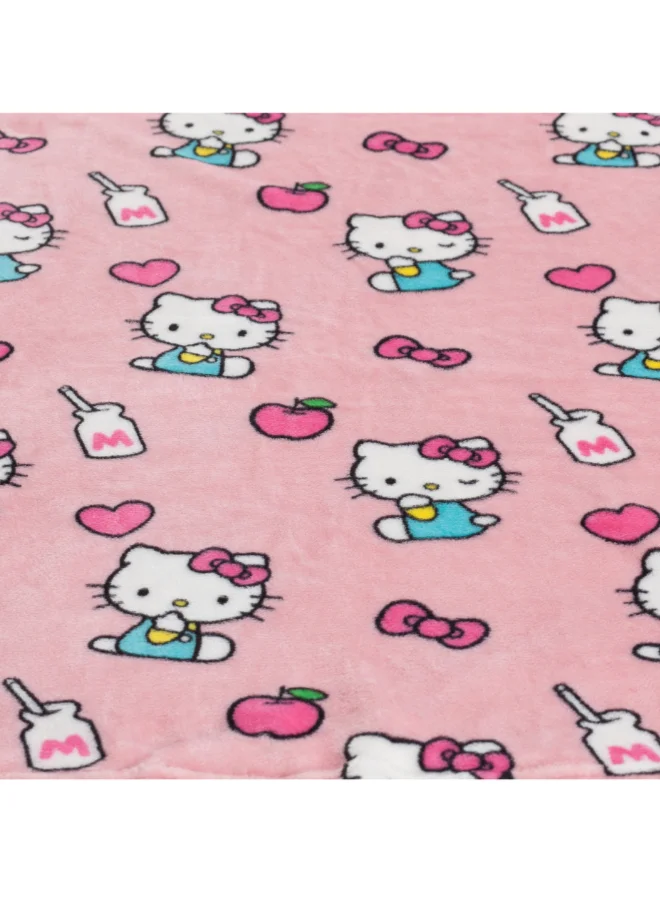 كانغورو Wearable Blanket | Double Sided Wearable Fleece Blanket for Kids,  Soft, Comfy, Warm, Fun, Machine Washable, for Kids and Teenagers size 80x90cm - Momonga Hello Kitty