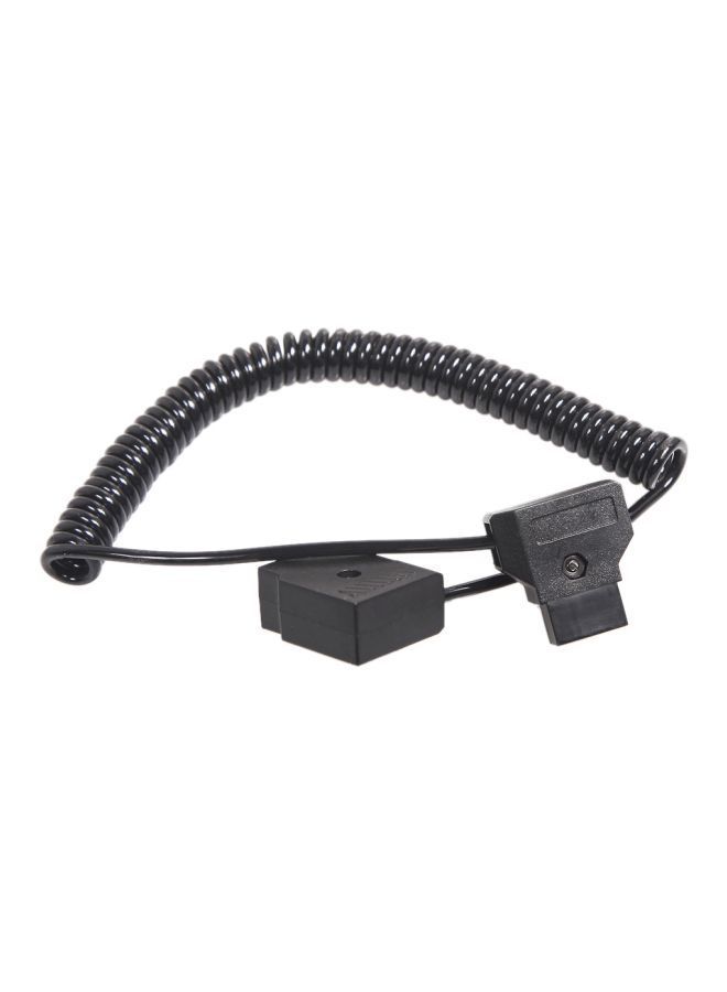 NIBEMINENT 2 Pin D-TAP Male To Female Extension Adapter Cable Black - Image 1