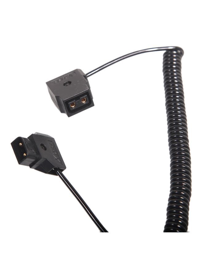 NIBEMINENT 2 Pin D-TAP Male To Female Extension Adapter Cable Black - Image 2