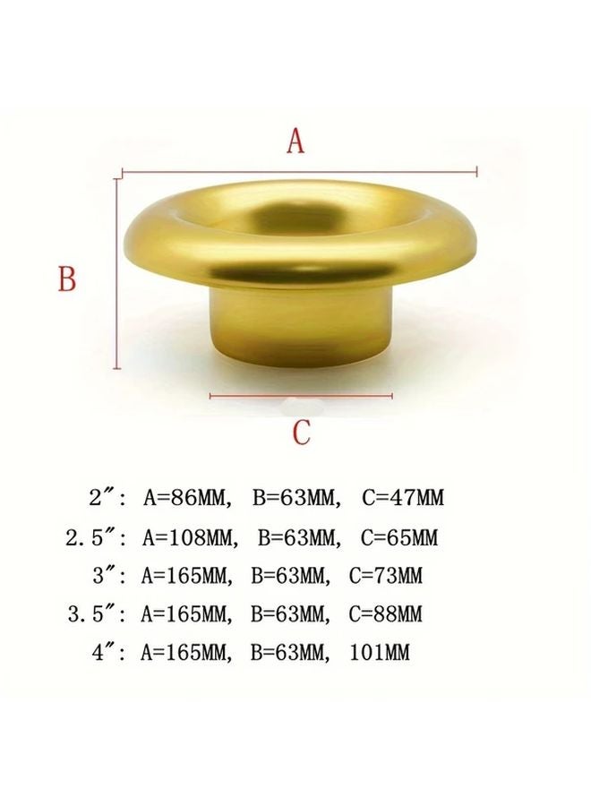 Red 2 Inch Turbo Air Intake Speed Stack Adapter High Performance Aluminum Alloy - Image 3