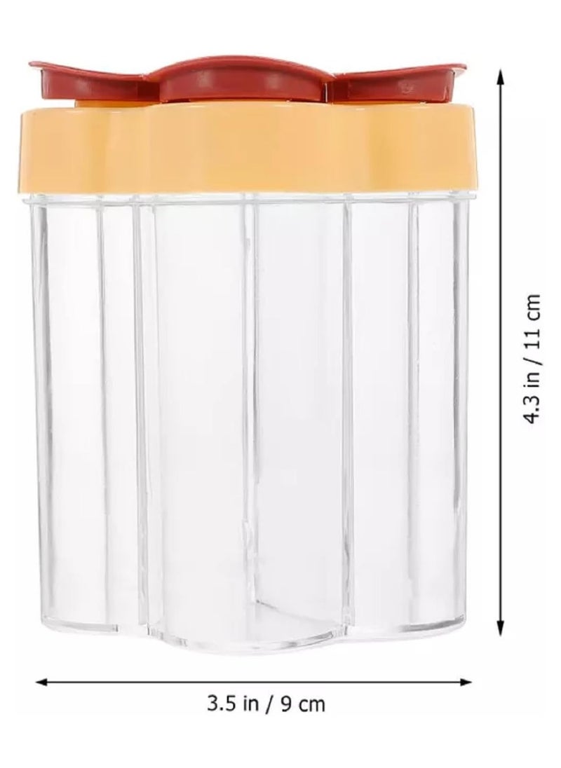 LIMITLESS 5 in 1 Travel Spice Shaker, Compact, Airtight & Convenient for Camping, BBQs, Kitchen, Hiking, Travel and Kitchen, Moisture Proof Spice Containers, Essential for Home use (Blue)  - Image 2