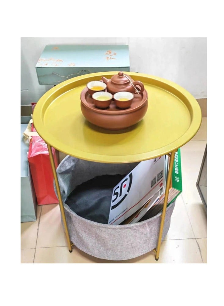 fashionhome Iron Art Coffee Round Living Room Creative Table 47 x 50 cm - Image 2