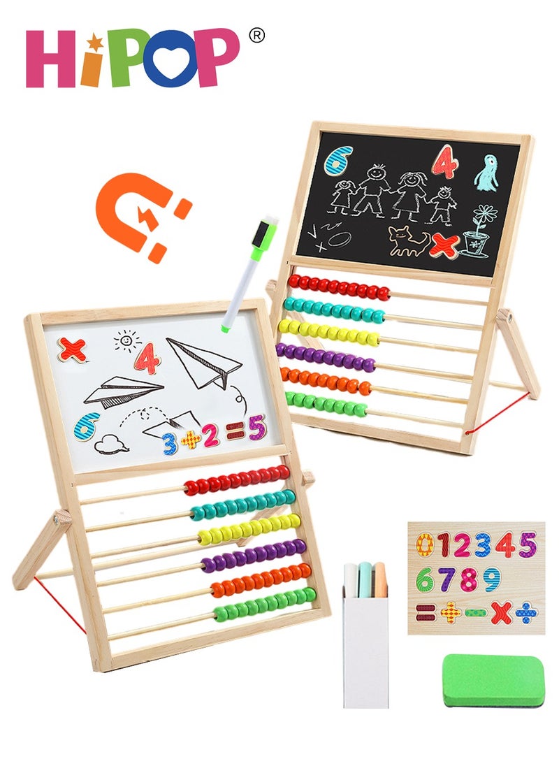 Double Sided Wooden Art Easel for Kids,Magnetic Whiteboard and Chalkboard,Toddler Toys Drawing Board Includes Abacus - pzsku/Z443B2E62F6204B9A8BFAZ/45/_/1698473696/d6da537c-5fd6-4fa9-bdd5-929658bb4c34