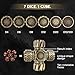 CZYY DND Spinner Dice  7in1 Metal Polyhedral Dice Set with Rotating Sides  4 Wheel Spinners  Stress Relief Easy to Read Great Gift and Accessories for DM Gamer  Collector Style B - Image 4