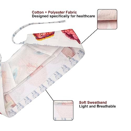 DOKTORAM Heart Print Scrub Cap - Simple and Heartwarming Headwear for Healthcare Professionals… - Image 3