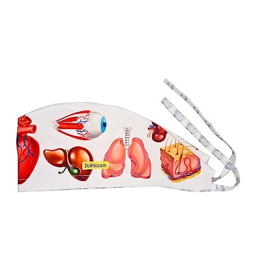 DOKTORAM Heart Print Scrub Cap - Simple and Heartwarming Headwear for Healthcare Professionals… - Image 1