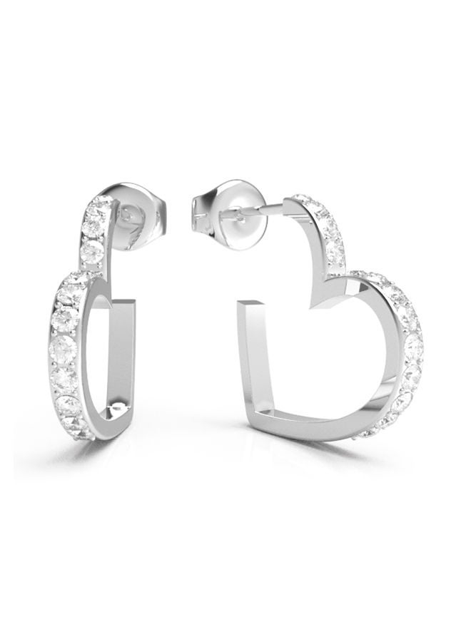 GUESS Heart Frame Earring
