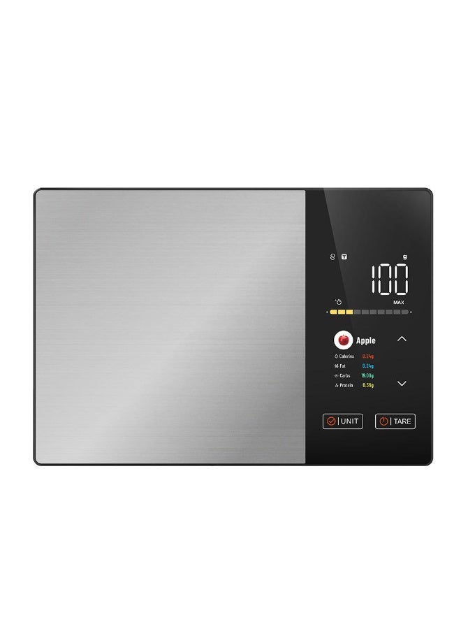 BlueFire Smart Food Scale 5kg with App & Calorie Tracker – High-Precision Digital Kitchen Scale for Nutrition Analysis, Meal Prep, Baking & Fitness, 1g Accuracy, Stainless Steel, LED Display, Multi-Unit g/ml/lb/oz, Compatible with Fitdays+ App - Image 1
