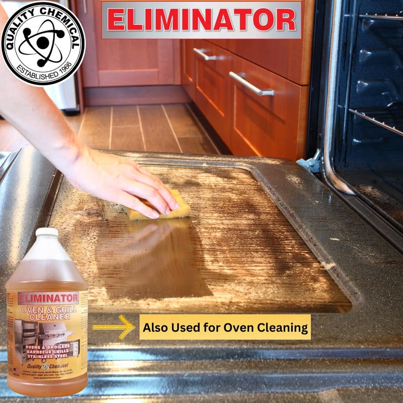 Quality Chemical Oven Cleaner & Grill Cleaner - Heavy-Duty/Fast Acting & Easy to Use/Degreaser/Heavy Duty Oven Cleaner/Best Oven Cleaner/Made in USA - 128 oz (Pack of 1) - Image 3