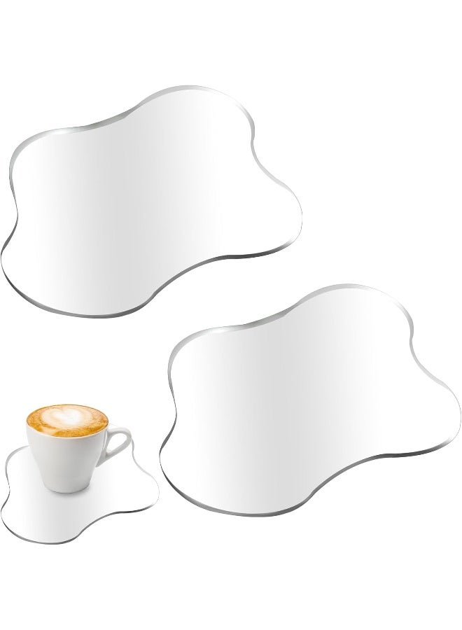 TPGP 2 Packs Acrylic Coaster, Transparent Coaster For Desk - Image 1