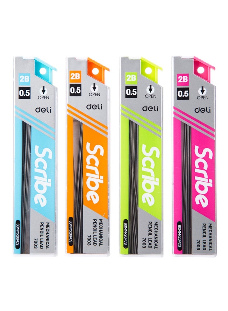 Deli مجموعة أقلام رصاص ميكانيكية 0.5 مم مكونة من 80 قطعة - Image 1