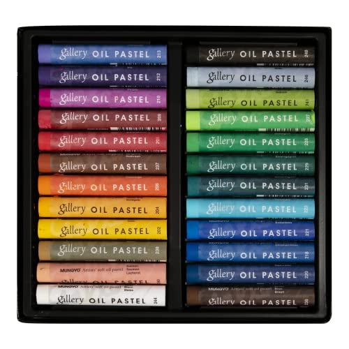 Mungyo Gallery Artists' Soft Oil Pastels-24 Colors,Multicolor - Image 1