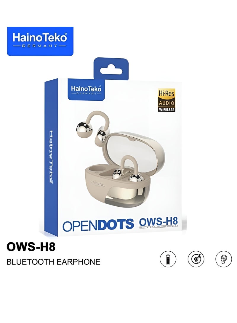 Haino Teko OWS-H8 Ear Clip Bluetooth Earbuds  Long Battery Life & Comfortable Silicone Clip Suitable for Extended Use Bluetooth 5.4 - Image 5