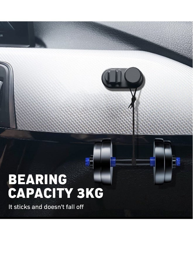 Car Dashboard Hook Holder for Key, Car Storage Clip, Multi Storage Hook, for Charging Cable, Data Cable,Earphone Cable,Bag and Mask, Phone Cord Organizer Stick on Dashboard, Hanging Hooks, Holder - Image 5