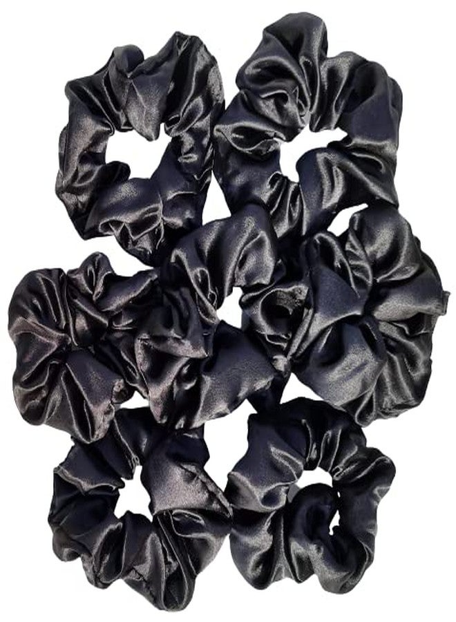 Exotic Brilliant Colour SATIN Hair Scrunchies hair clip hair tie Long lasting pony tail holders (Type-54. Qty: 7 Nos.)