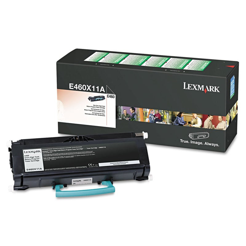 Lexmark E460X11A E460 Toner Cartridge Black in Retail Packaging