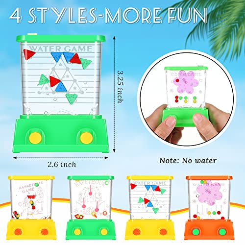 Sumind 10 Pcs Handheld Water Game for Kids Easter Basket Stuffers Mini Water Ring Toss Basketball Hoop Toy 90s Retro Mini Games for Goodie Bag Birthday Return Gifts Fresh StyleColorful - Image 5